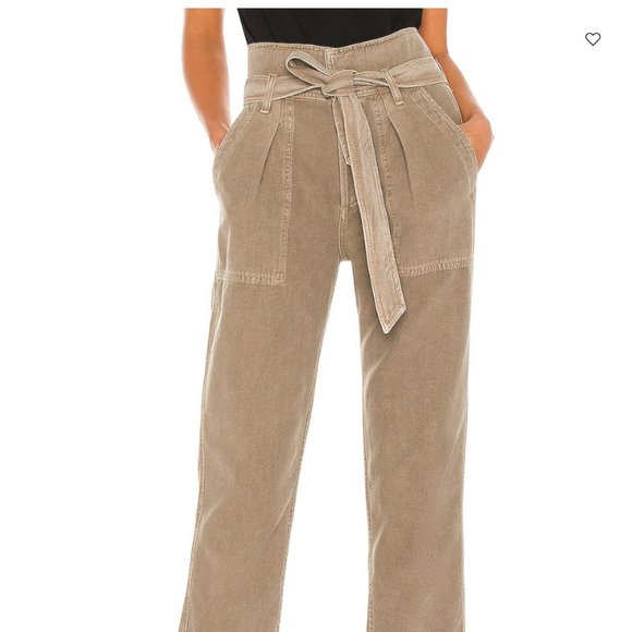 Citizens of Humanity Noelle Belted Cargo Straight in Desert Taupe - Picture 2 of 11